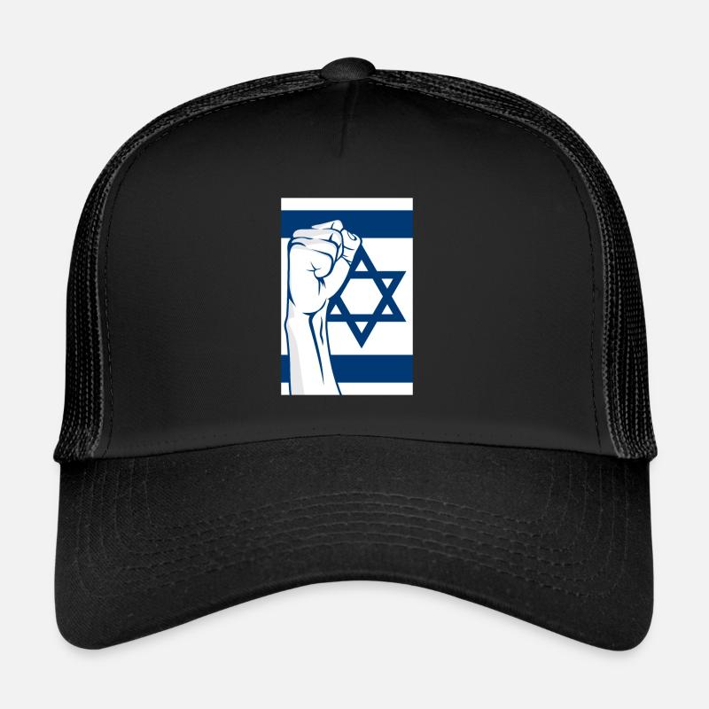 Faust Israel - Trucker Cap - Schwarz/Schwarz