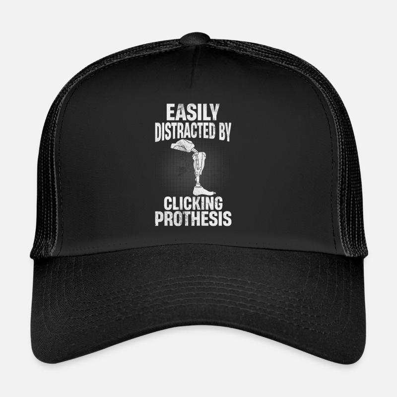 Leg prosthesis amputees - Trucker Cap - black/black