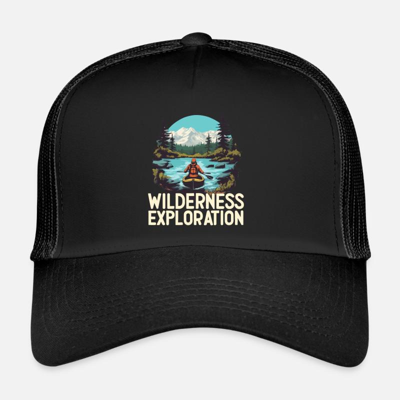 WILDERNESS EXPLORATION - Trucker Cap - Schwarz/Schwarz