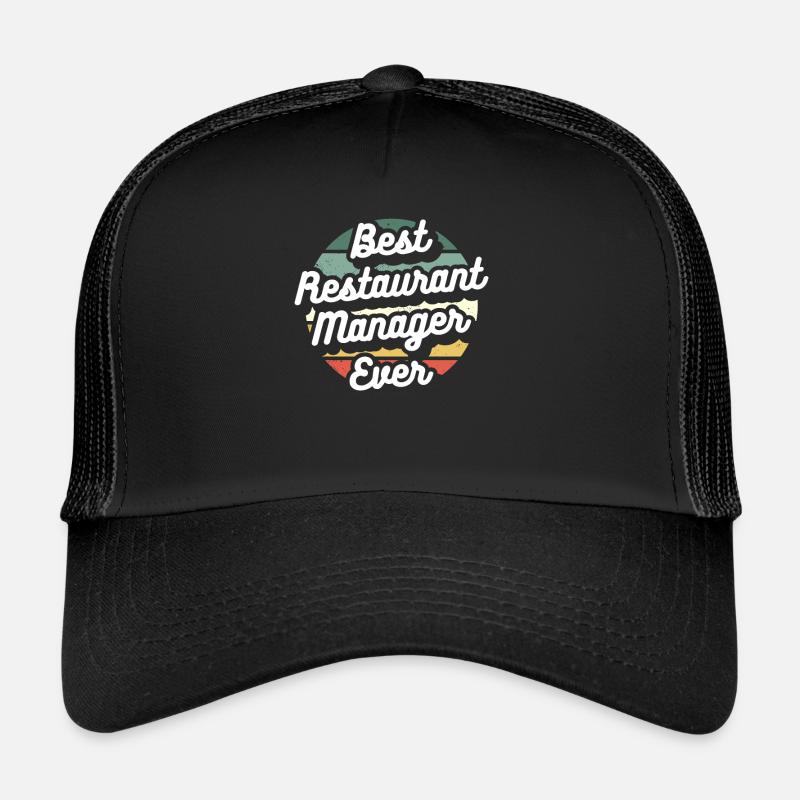 Retro Best Restaurant Manager Ever Trucker Cap