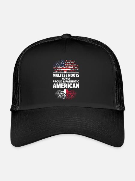 Maltais American Patriot États-Unis cultivé - Casquette trucker  - noir/noir - Devant