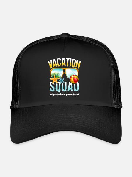 Zytotechnologen-Urlaubstrupp - Trucker Cap - Schwarz/Schwarz