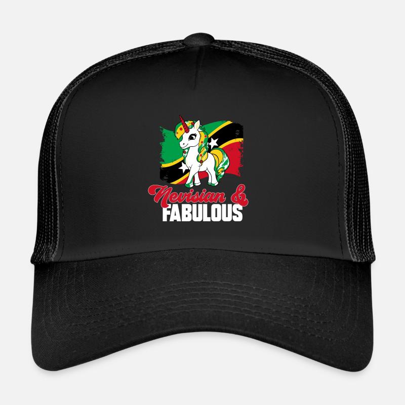 Drapeau de Saint-Kitts-et-Nevis Casquette trucker 