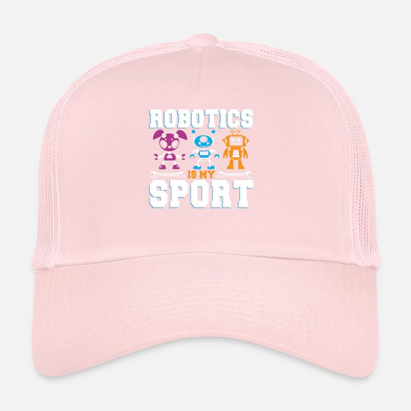 Funny Cool Robotics Is My Sport Droid Builder Buil Trucker Cap
