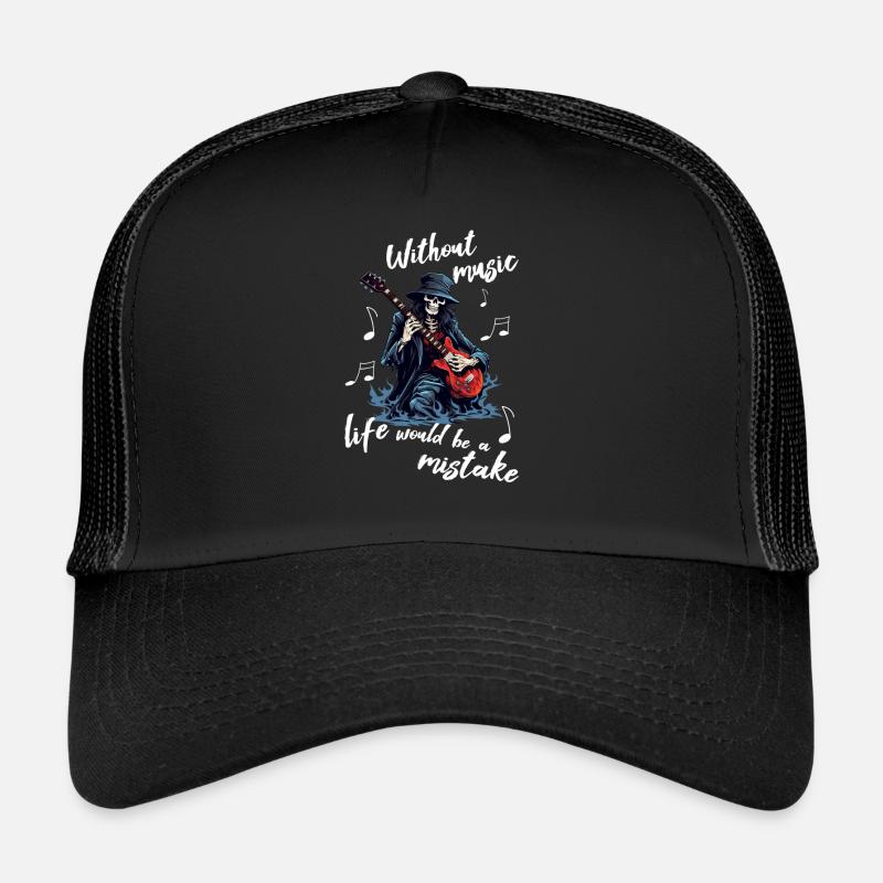 Gitarristen E-Gitarren lustige Sprüche Trucker Cap