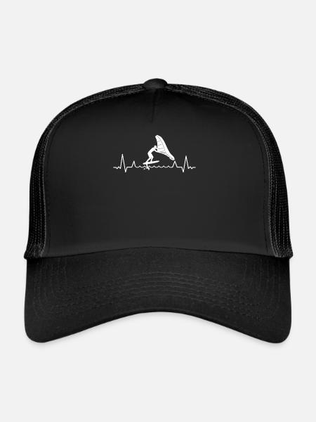 Wingfoil Surfer Wingfoiling Board Heartbeat - Casquette trucker  - noir/noir - Devant