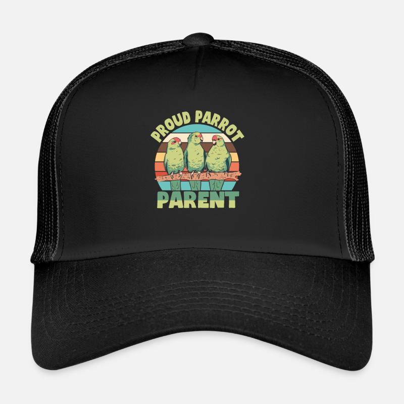 Wellensittich Papagei Vogel Sittich Besitzer Trucker Cap