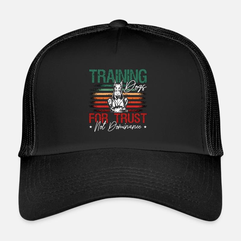 Service Dog Trainer Training For Trust Dog Handler Trucker Cap