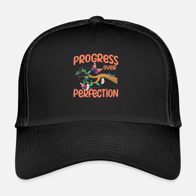 Fortschritt statt Perfektion Motivierende Lehrerin Trucker Cap