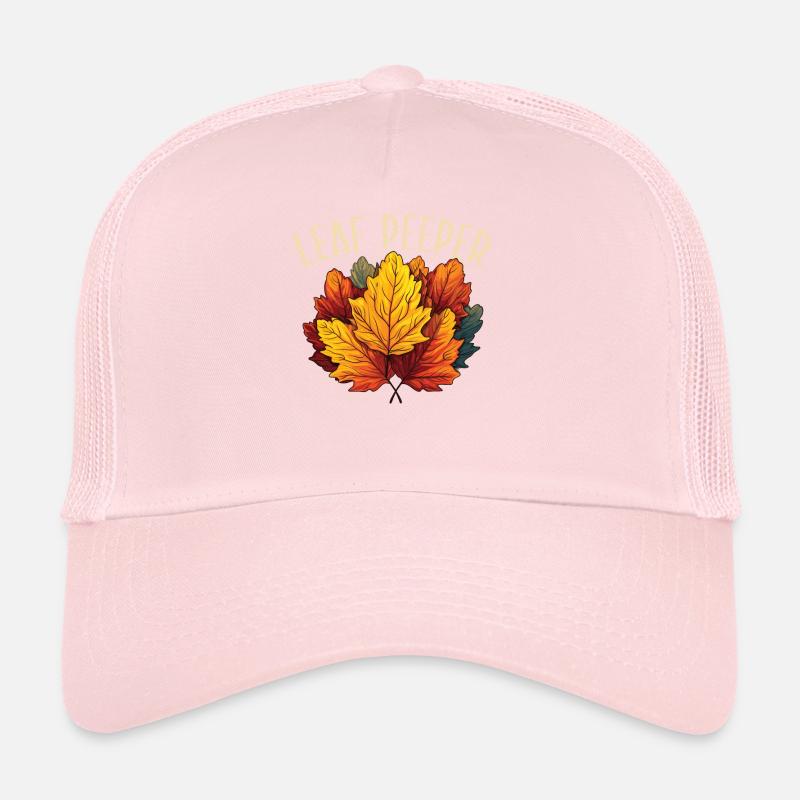 Feuille Peeping Automne Feuille Peeper Automne Feuillage Casquette trucker 