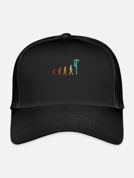 Electrician Evolution Electronics Technician Electrician - Trucker Cap - black/black - Front