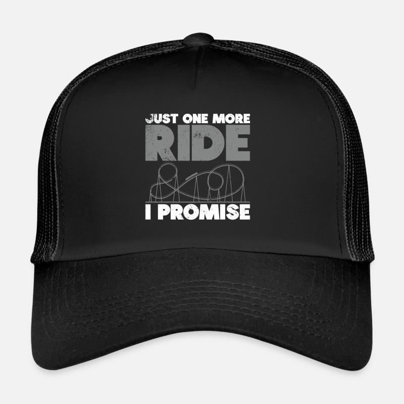 Roller Coaster Amusement Park Roller Coaster Ride Trucker Cap