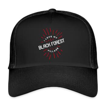 Black Forest Village Village Life Country Egg - Trucker Cap - black/black - Front