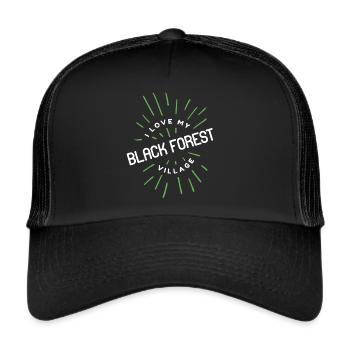Black Forest Girl Village Country Egg Farmers - Trucker Cap - black/black - Front