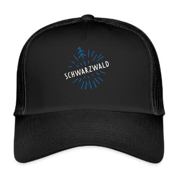 Schwarzwald Landleben Markgräflerland Freiburg - Trucker Cap - Schwarz/Schwarz - Vorne