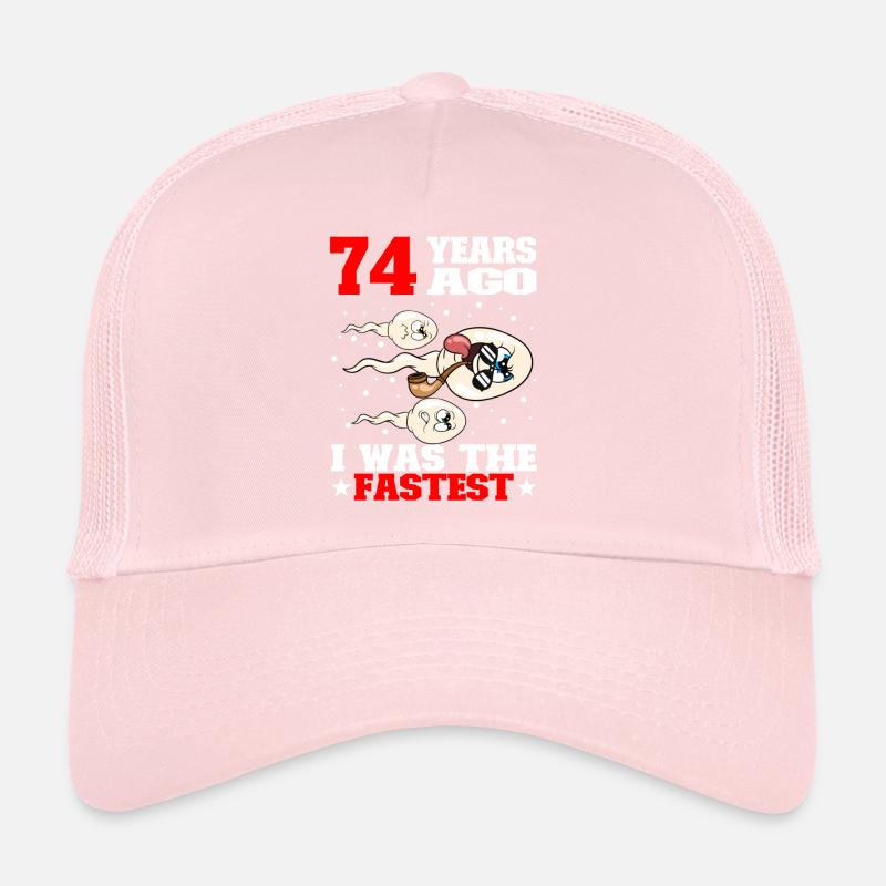 Citation d’anniversaire drôle 74 ans Casquette trucker 