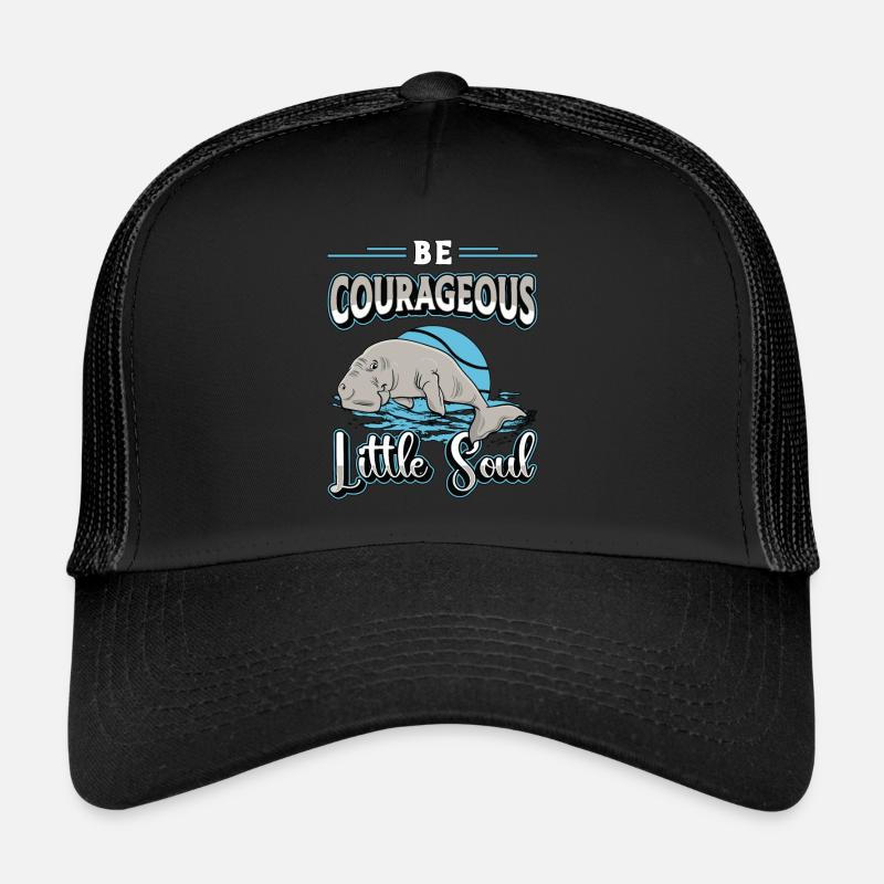Dugong Soyez de courageuses petites créatures marines Casquette trucker 