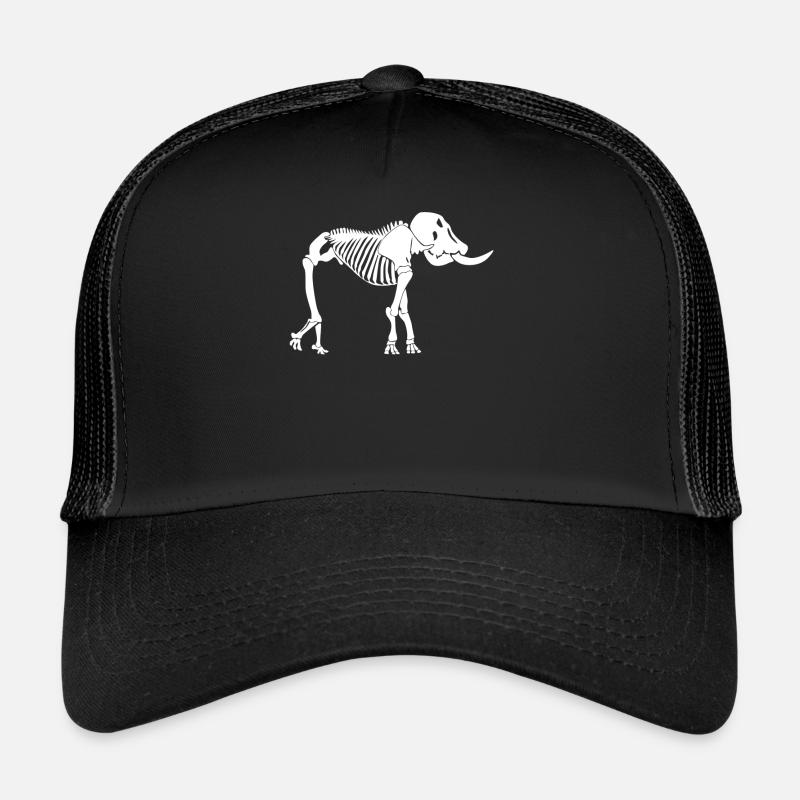 Éléphant Squelette Éléphants Casquette trucker 
