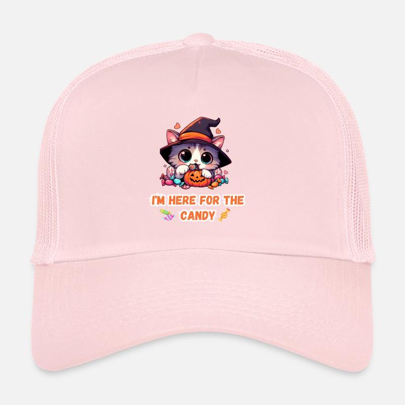 I'm here for the candy cute kitty Trucker Cap