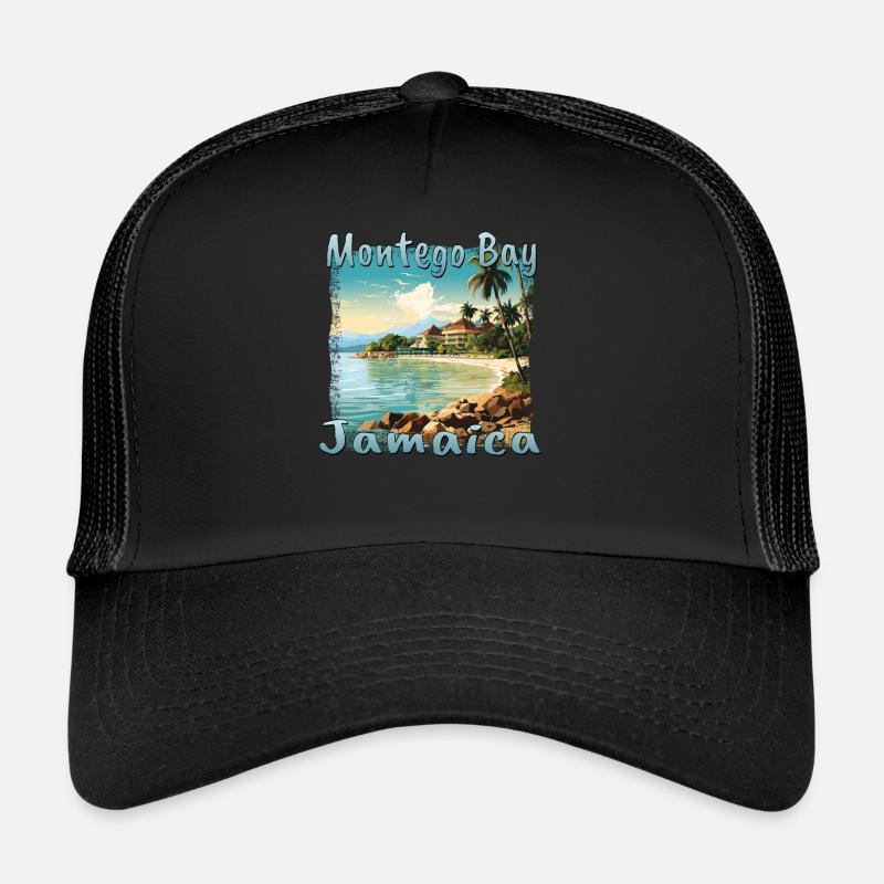 Montego Bay Vibes : l’esthétique grunge rencontre les Caraïbes Casquette trucker 