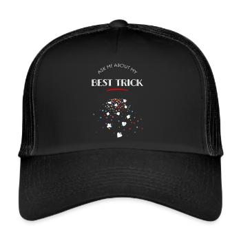Card Tricks Illusionist Card Magic Magician - Trucker Cap - black/black - Front