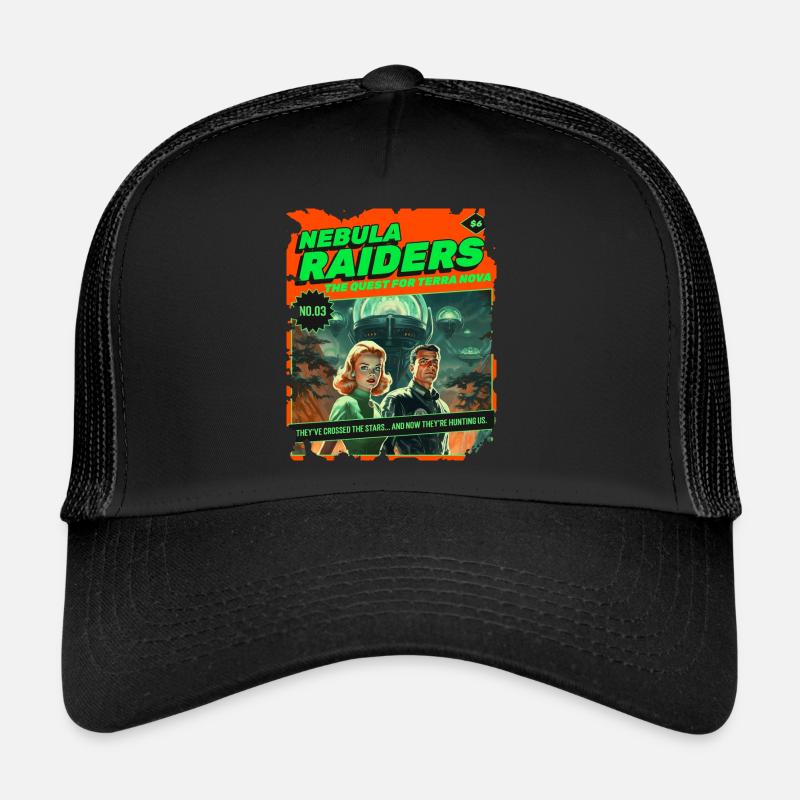 Nebula Raiders, 50s, 1950's Comic, Space Trucker Cap