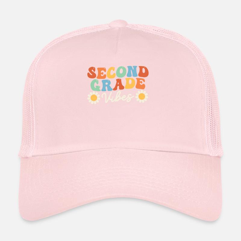Second Class Vibes 2ème Équipe Rétro 100ème Jour d’École Casquette trucker 