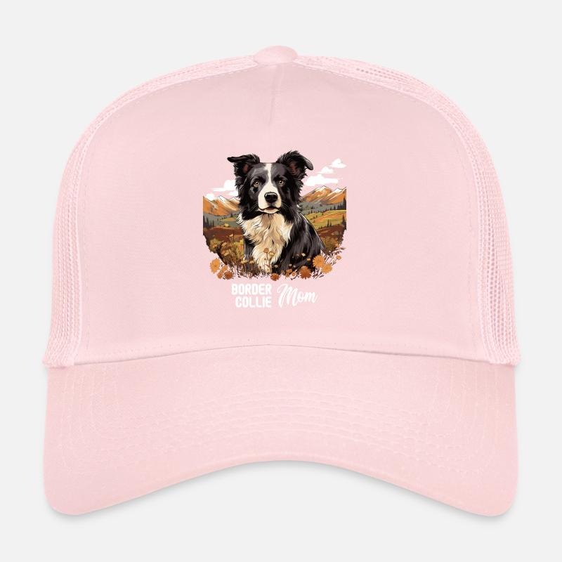 Chien Border Collie Casquette trucker 