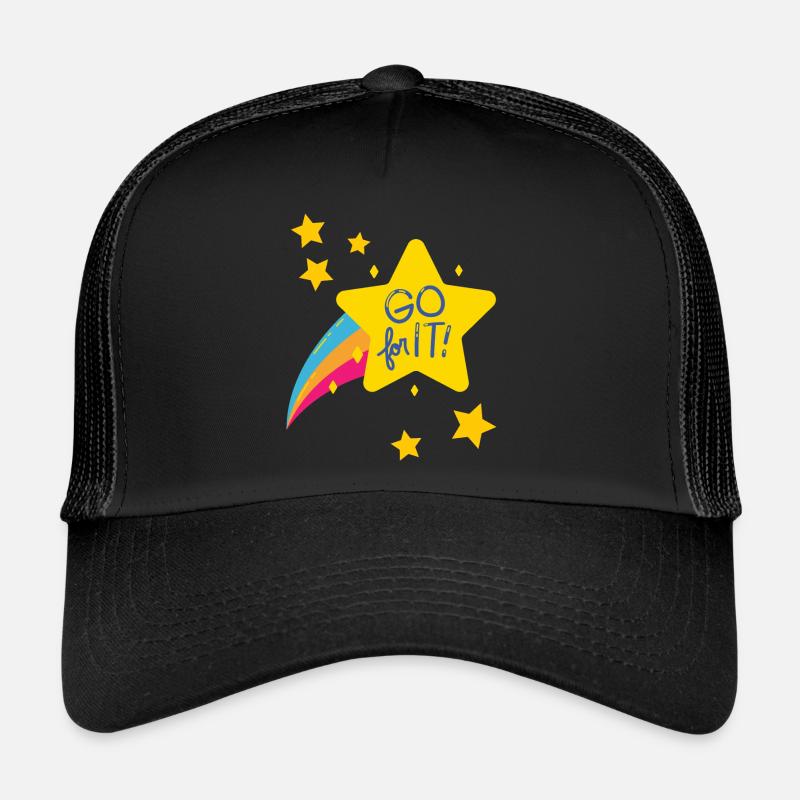 GO for it / Motivation for more courage / Gift idea Trucker Cap