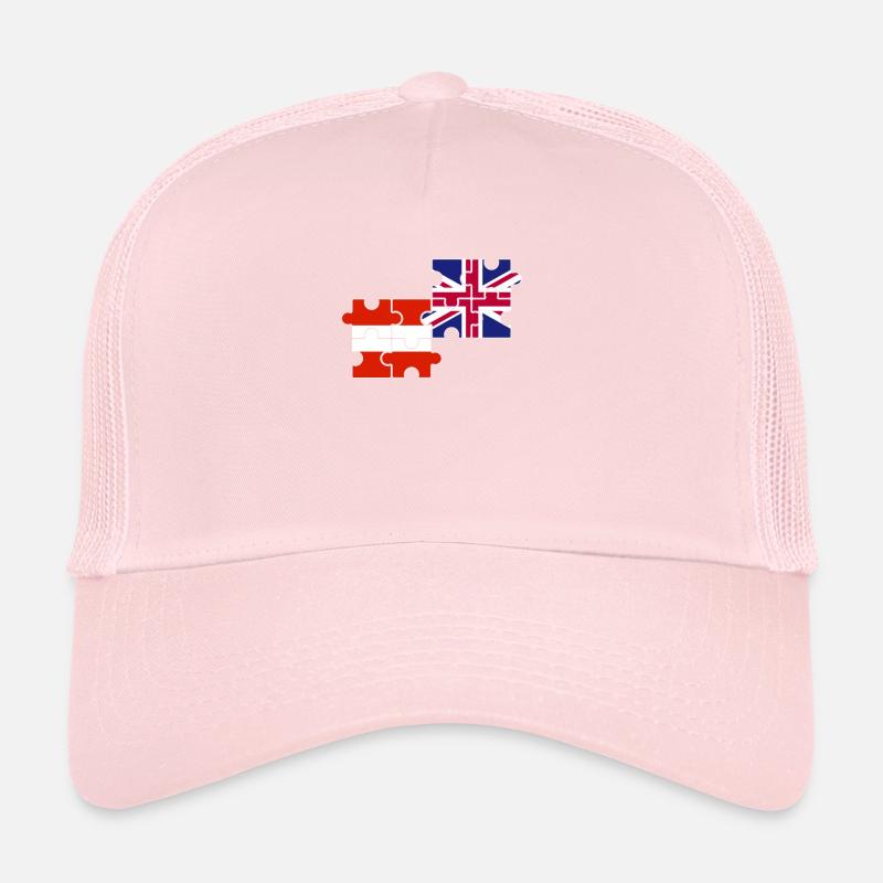 Austria UK Flag British Austrians Trucker Cap
