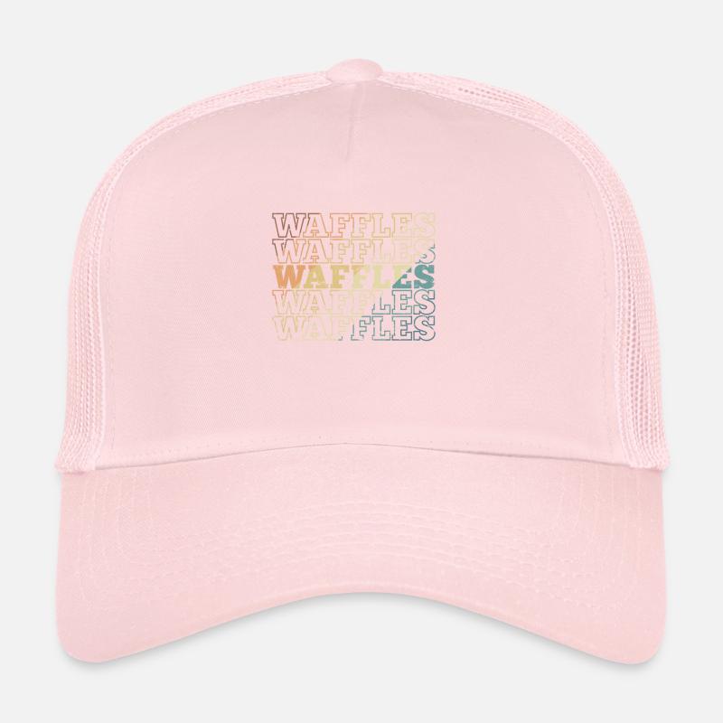 Waffles Breakfast Pastry Snack Baker Trucker Cap