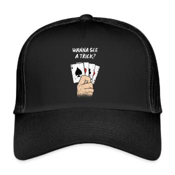Magic Card Tricks Card Magic Magic Trick Magic Magic Magic T - Trucker Cap - black/black - Front