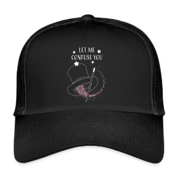 Magic Hat Magic Tricks Card Magic Magic Show - Trucker Cap - black/black - Front