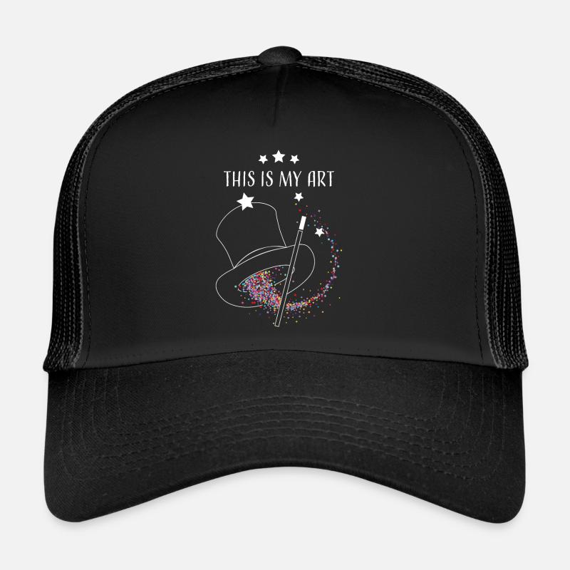 C’est mon art chapeau de sorcier illusionniste magicien de rue Casquette trucker 