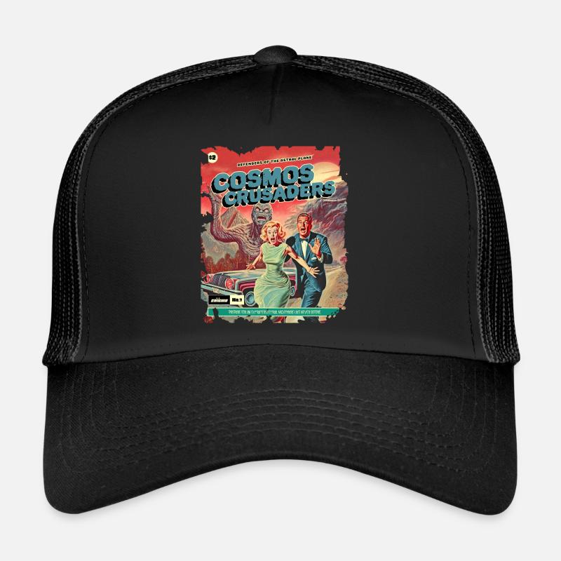 Comic, Comicstrip, 50er Jahre, Crazy Monster Trucker Cap