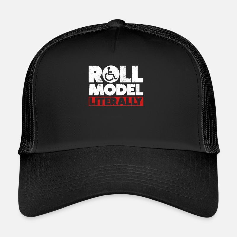 Fauteuil roulant Fauteuil roulant Handicap Drôle Casquette trucker 