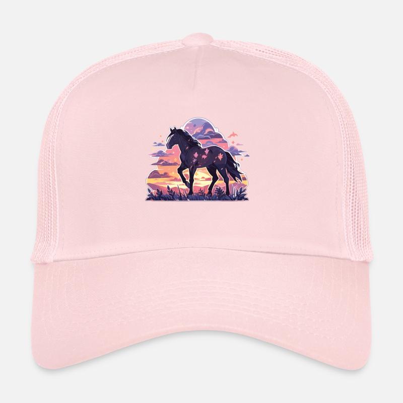 Cheval Chevaux Ross Équitation Cavalier en chef Casquette trucker 