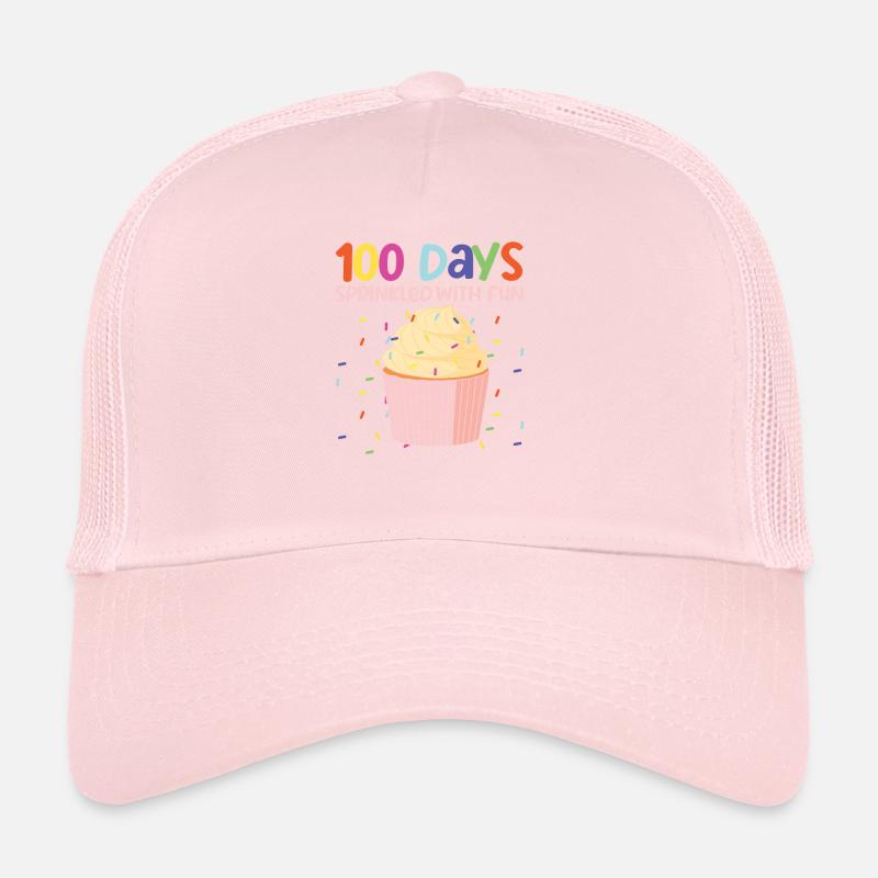 100 Days Sprinkled with Fun Cupcake Teacher Student Trucker Cap