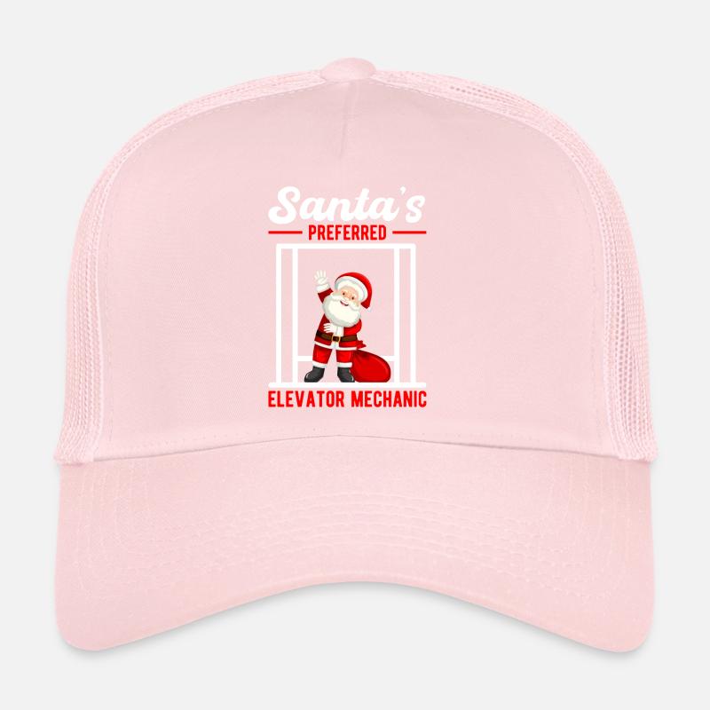 Funny Elevator Mechanics Santa´s Preferred Gift Trucker Cap