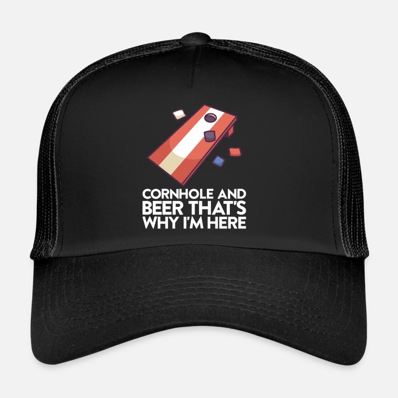 Jeu de Cornhole Tenue de trou de maïs avec Cornhole Casquette trucker 