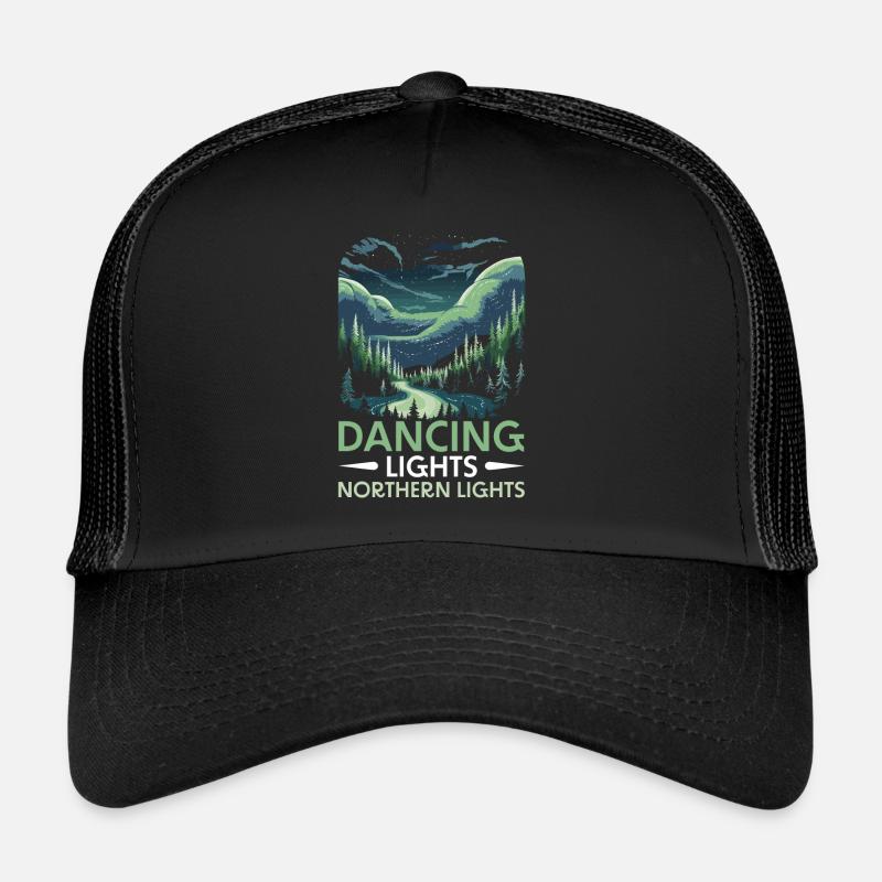 Aurora Borealis Dark Sky Nature Light Display Trucker Cap