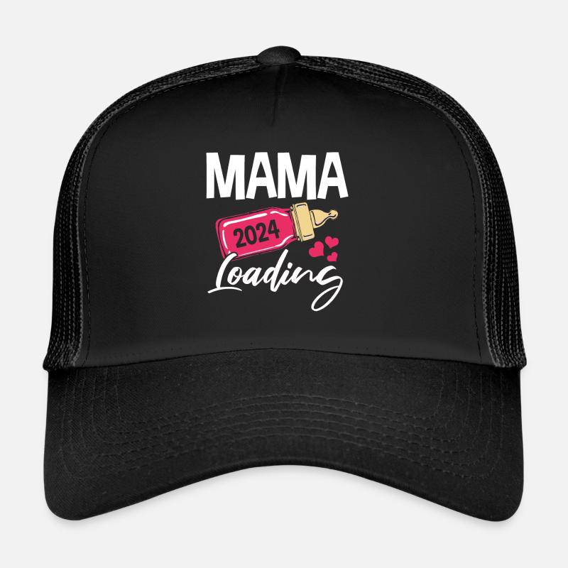 Werdende Mama 2024 - Trucker Cap - Schwarz/Schwarz