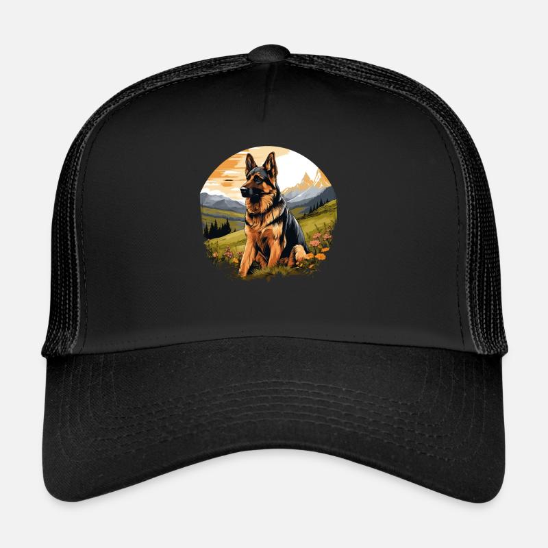 Dog Shepherd Trucker Cap