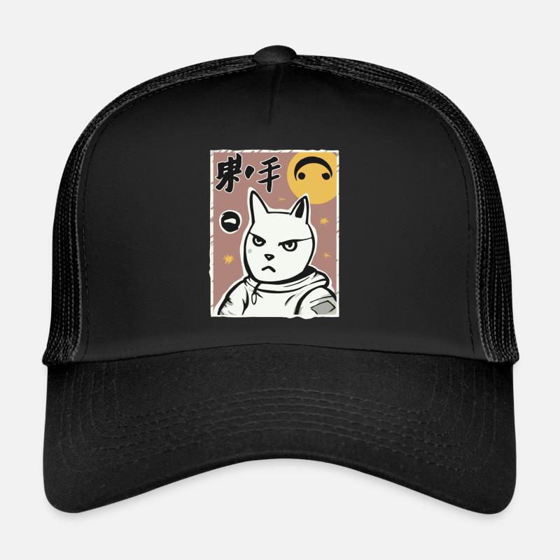 Un chaton de l’espace de dessin animé vintage Casquette trucker 