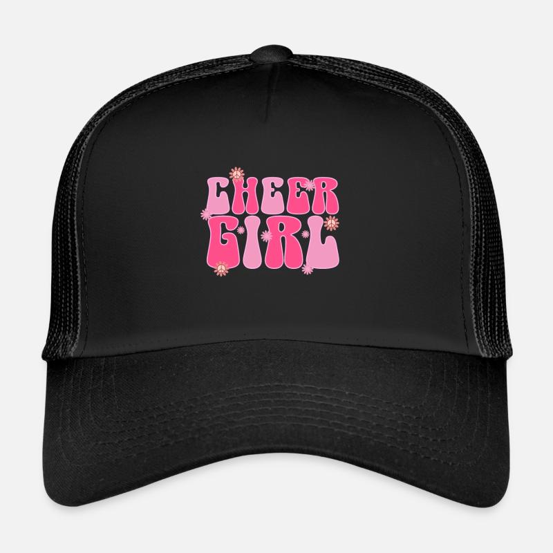 Cheerleadermädchen Cheerleading Jugend - Trucker Cap - Schwarz/Schwarz