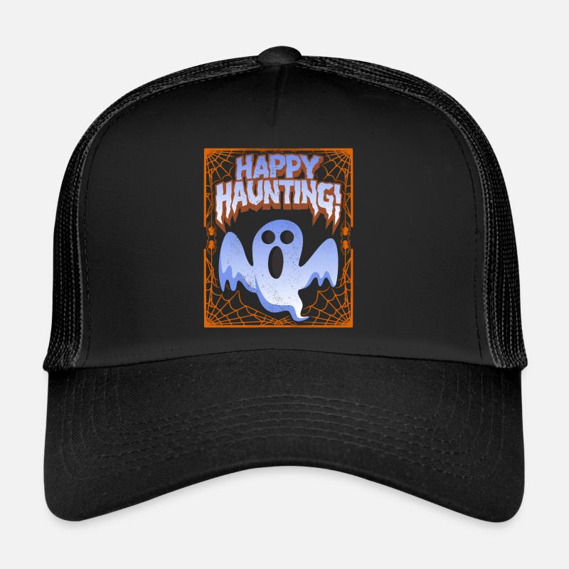 Fantôme Drôle, Dire Avec Des Toiles D’araignées, Araignée, Jeu De Mots Casquette trucker 