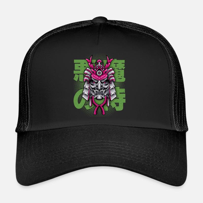 Japanischer Dämon, Samurai Oni, Maske Trucker Cap