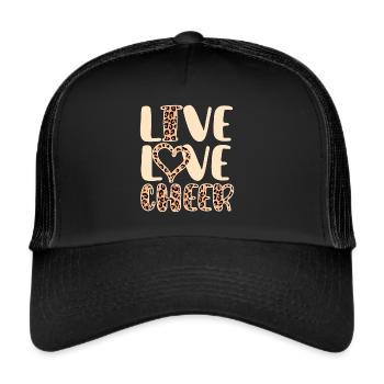 Cheerleading Girl Cheerleading Youth - Trucker Cap - black/black - Front