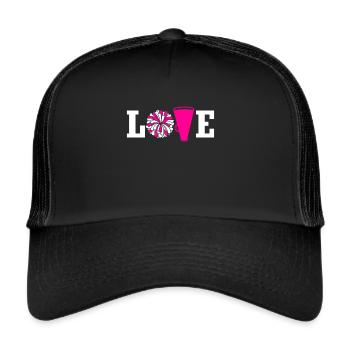 Cheerleading Girl Cheerleading Youth - Trucker Cap - black/black - Front