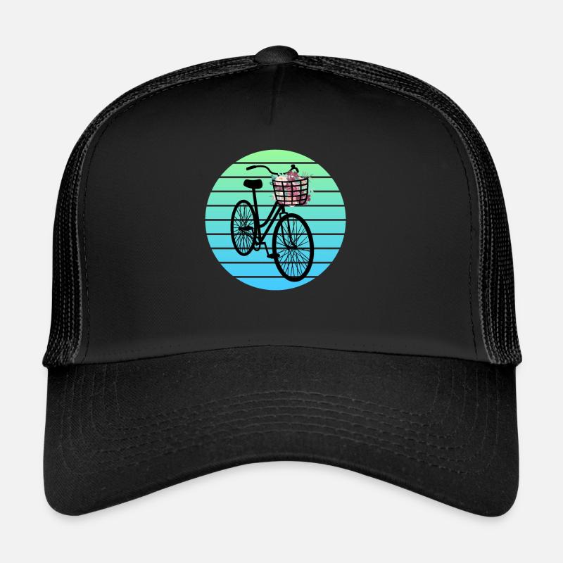 Vélo orné de fleurs Casquette trucker 